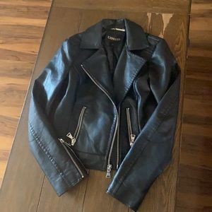 Faux leather jacket